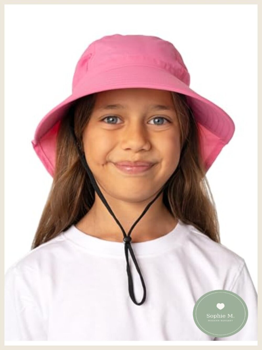 UPF 50+ Kids Sun Hat with Neck Flap - Lightweight Adjustable Quick-Dry